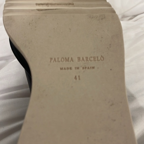 Paloma Barcelo made in Spain, black leather wedge, size 41 - Picture 10 of 12